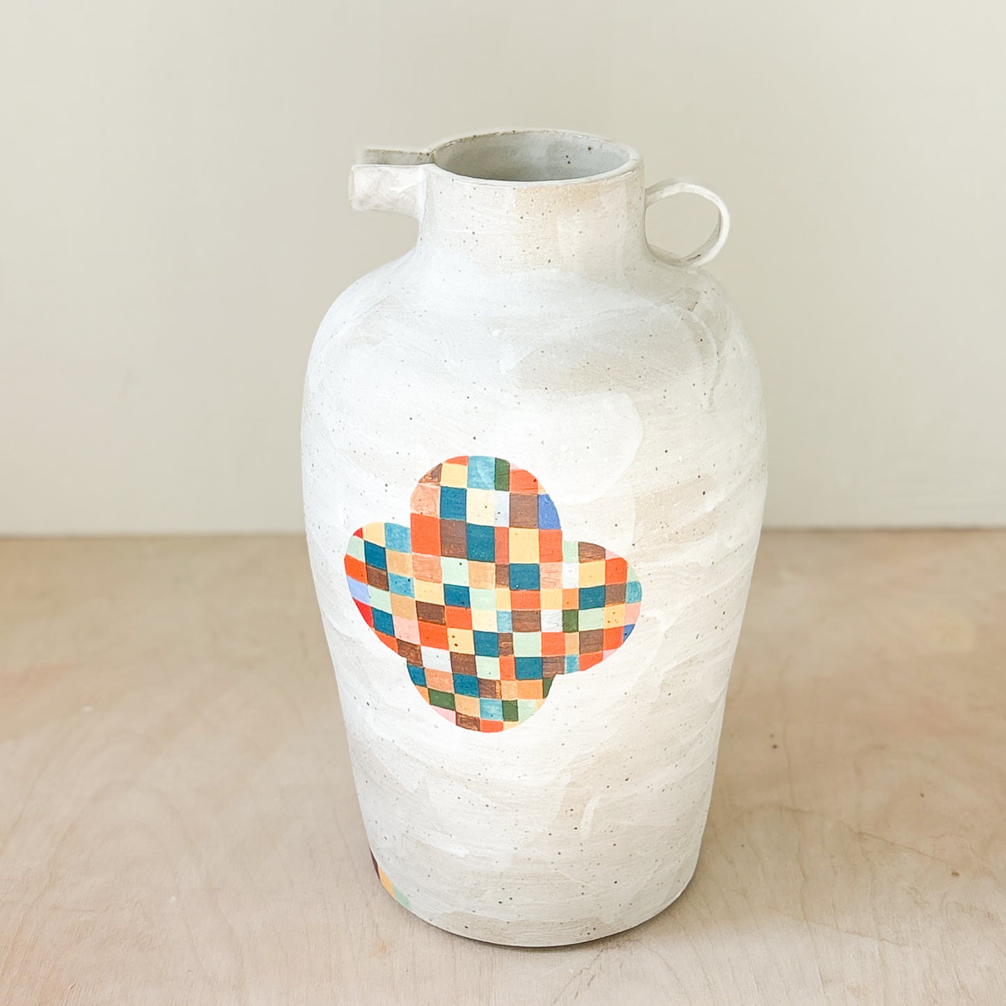 Large hand built jug