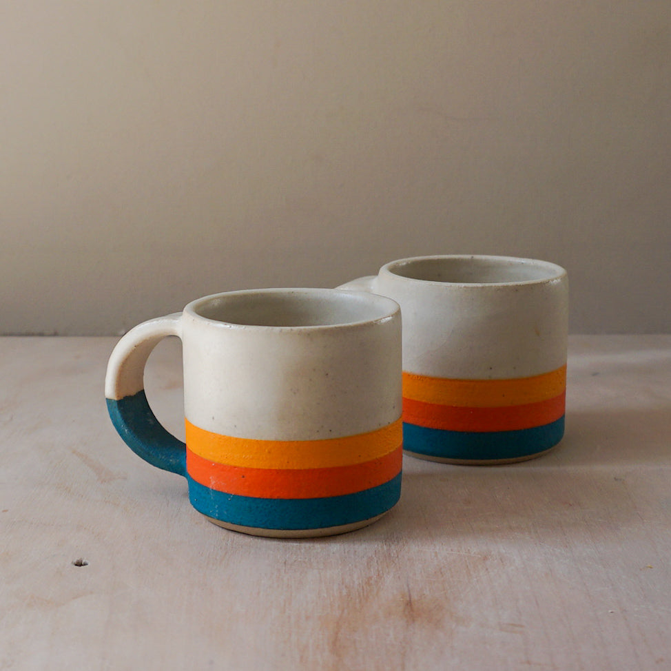 Espresso Cup | Sunset Stripe