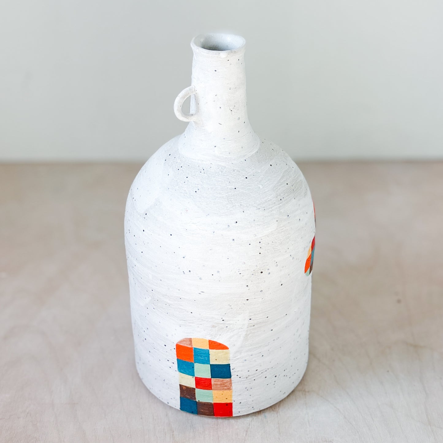 Hand built bottle vase