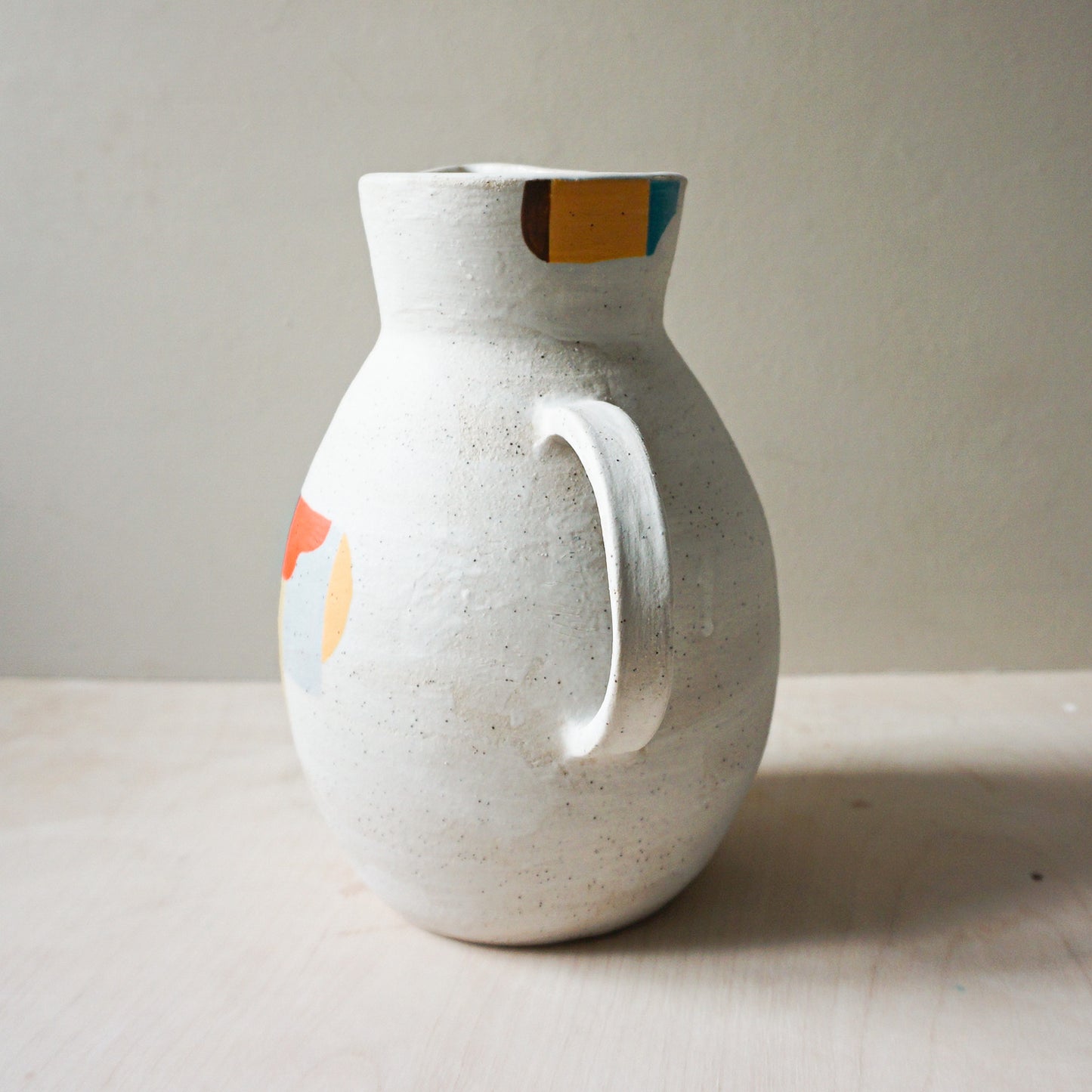 Hand built patchwork jug 1