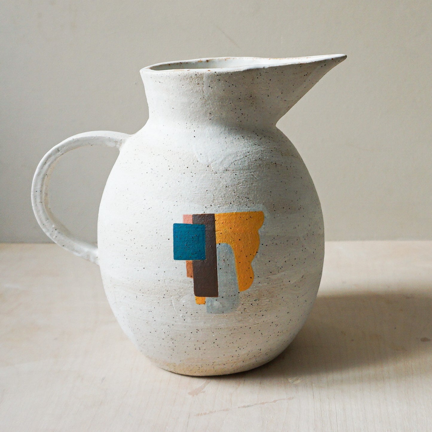 Hand built patchwork jug 2