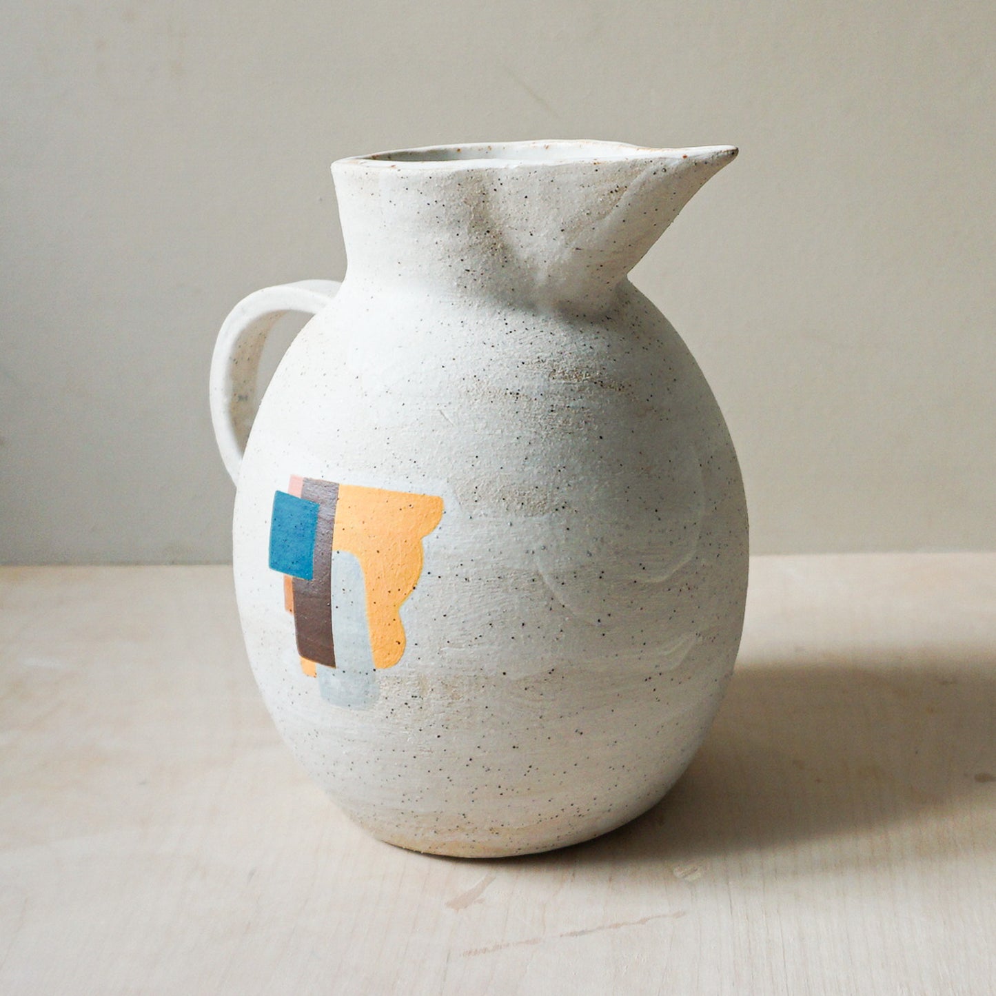 Hand built patchwork jug 2