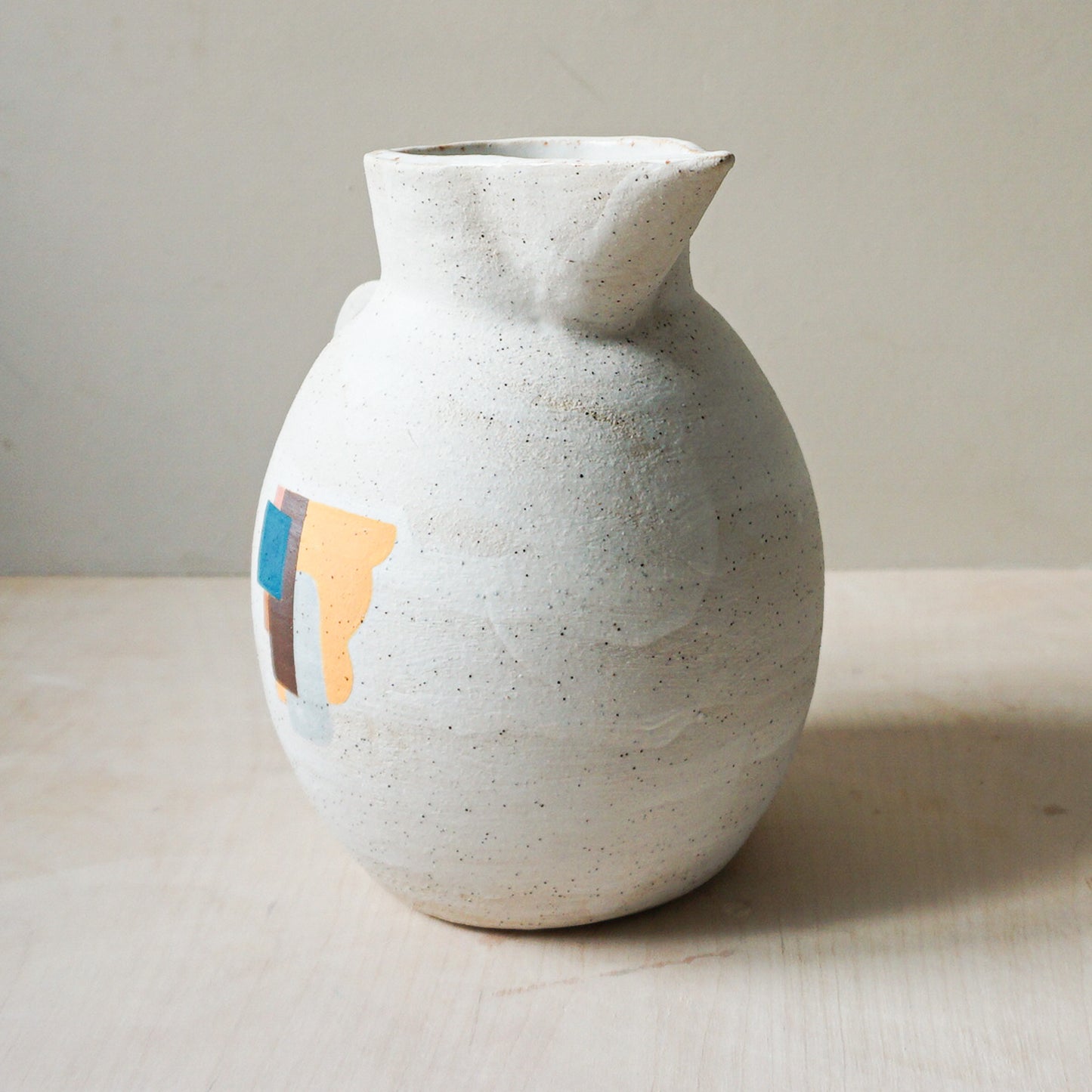 Hand built patchwork jug 2