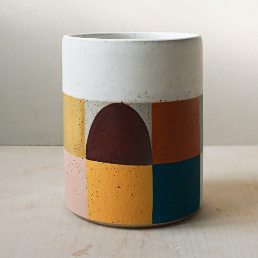 Patchwork Cylinder Vase 2