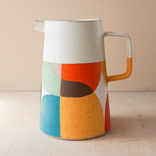 Jug with abstract pattern