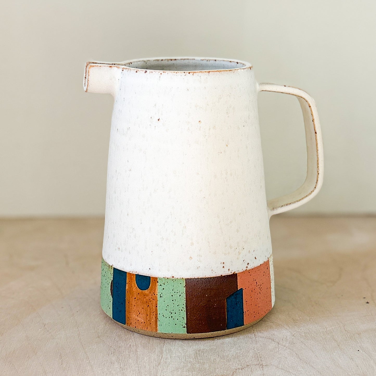 Wheel thrown jug