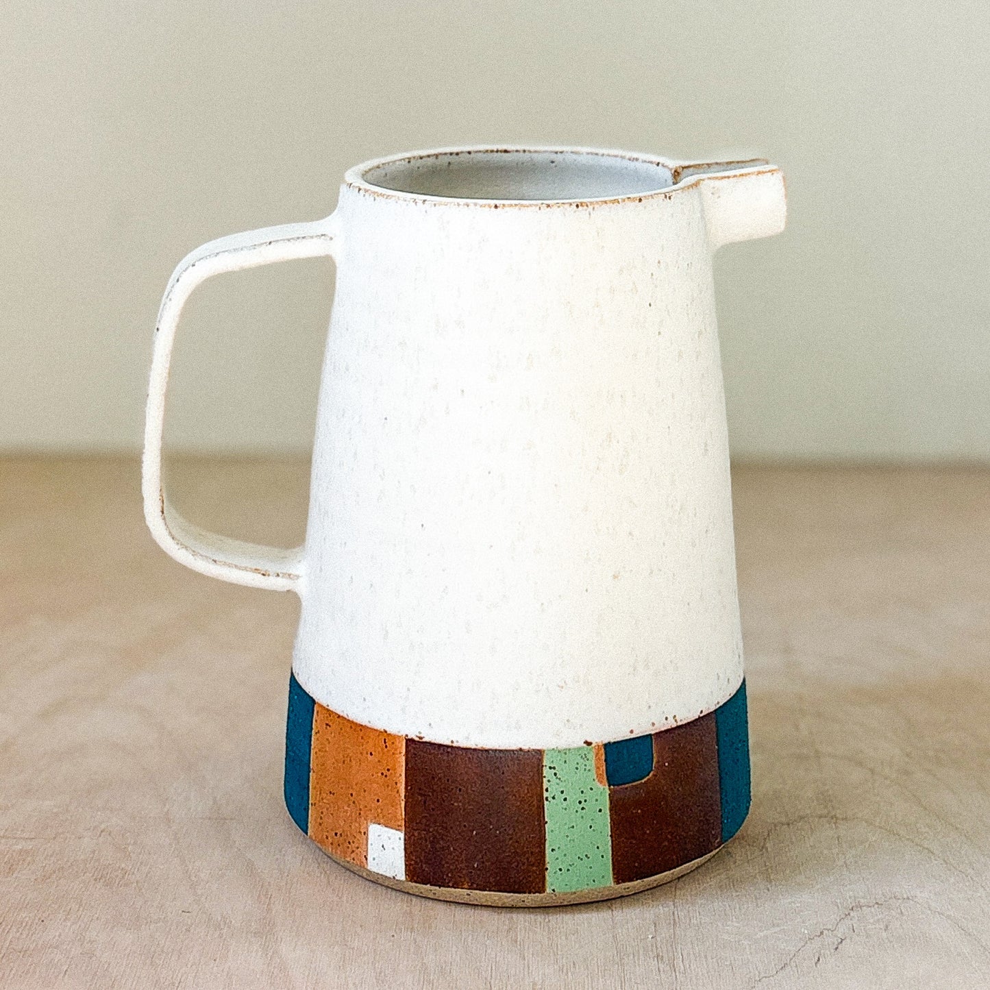 Wheel thrown jug