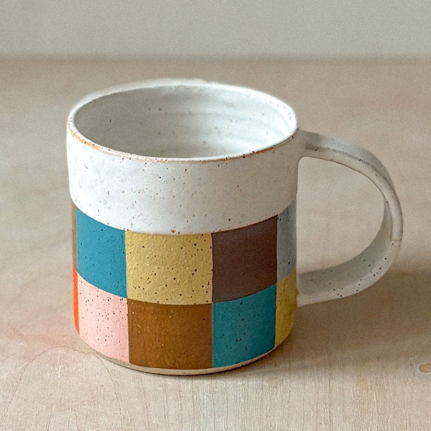 Mug with checks