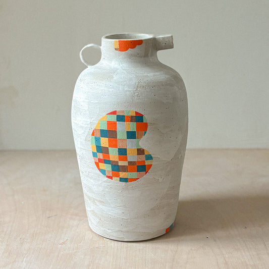 Large hand built jug