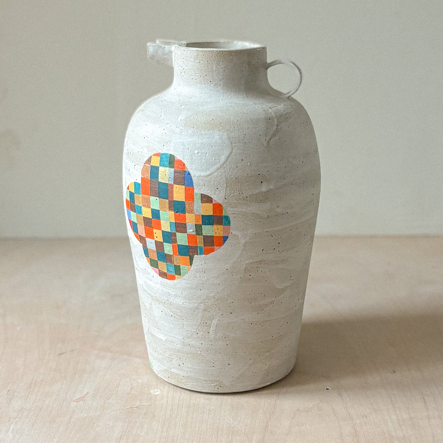 Large hand built jug